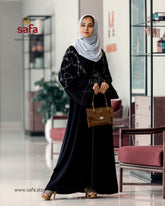 Black Dubai Abaya With Stonework